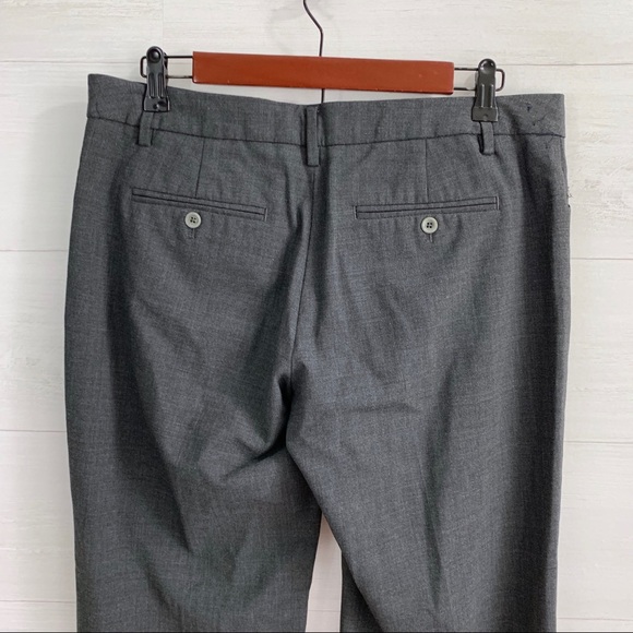 Gap Perfect Trouser Charcoal Gray Flat Front Pant - Picture 4 of 5